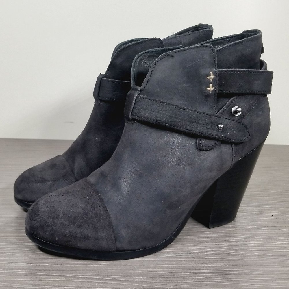 Rag & Bone Harrow Ankle Boot, Charcoal Nubuck